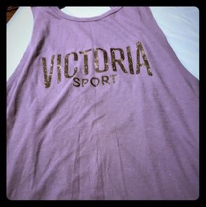 Victor secret sport glitter open back tank